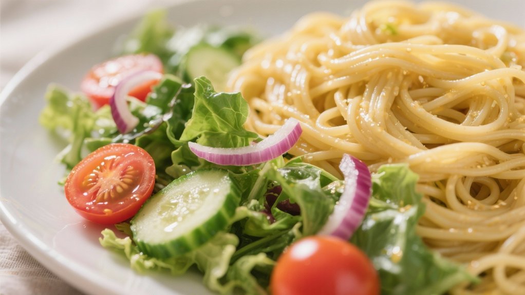 fresh crisp vegetable salad