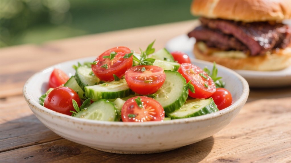 fresh crunchy cucumber salad