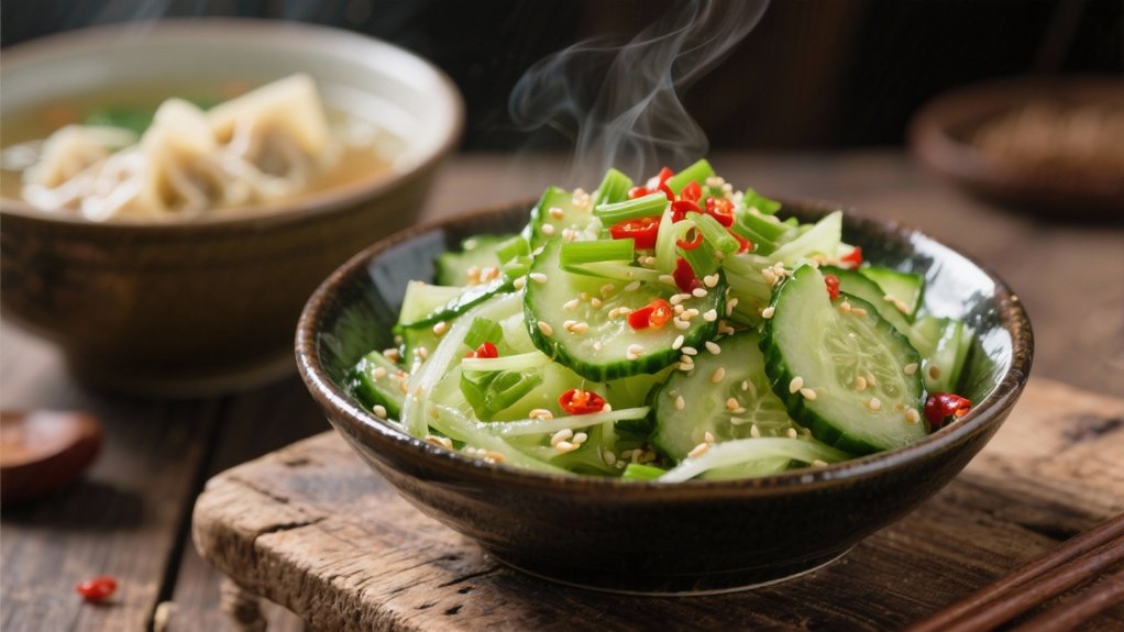 fresh crunchy tangy salad