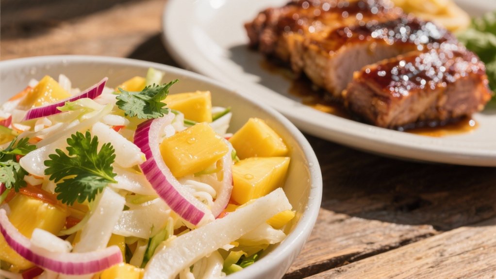 fresh crunchy tropical slaw