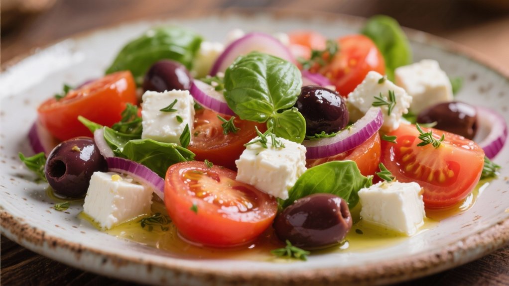 fresh feta tomato salad