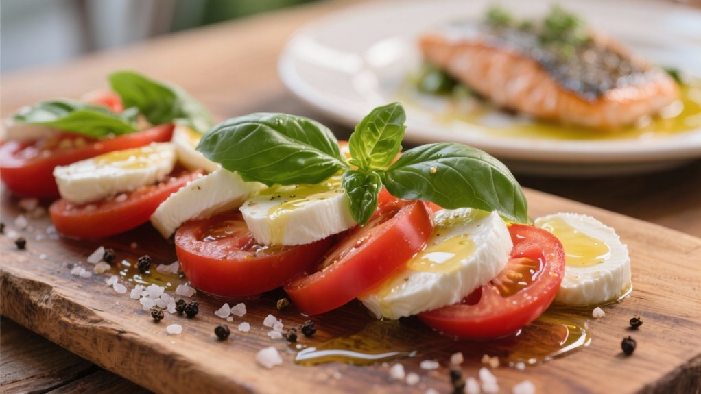 fresh flavorful caprese salad