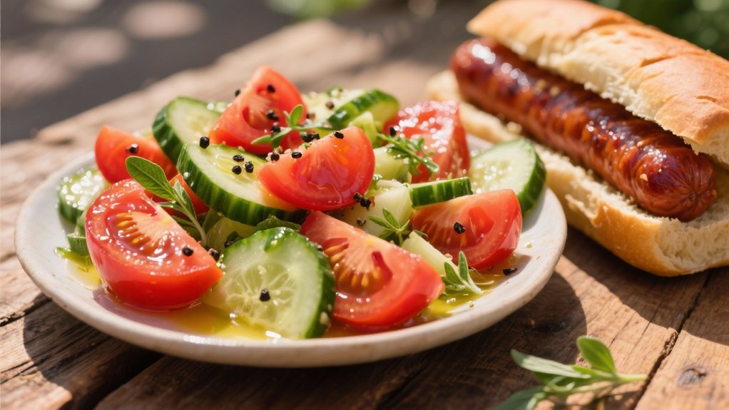 fresh flavorful vegetable contrast