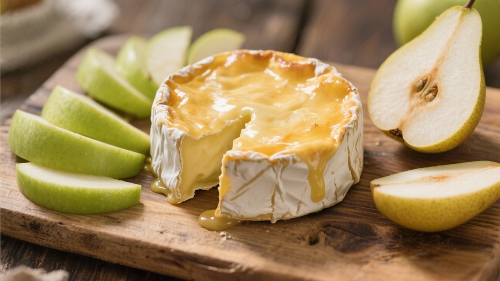 fresh fruit and brie