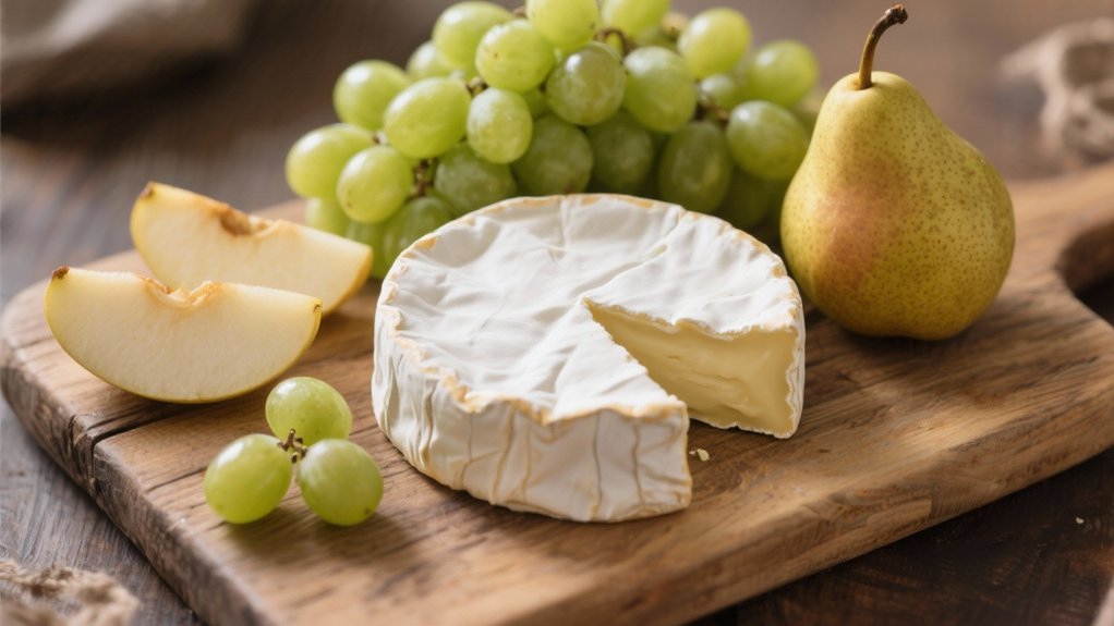 fresh fruit complements brie