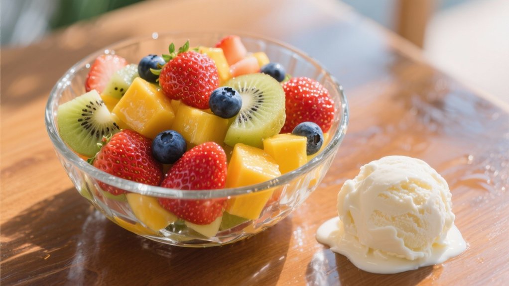 fresh fruit ice cream enhancer