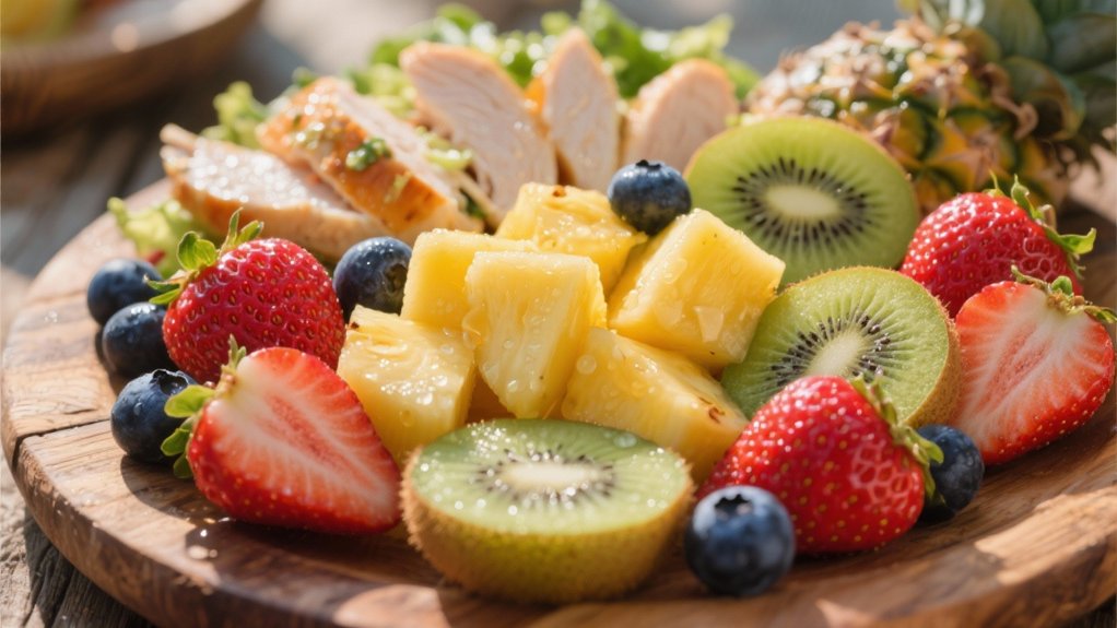 fresh fruit medley contrast