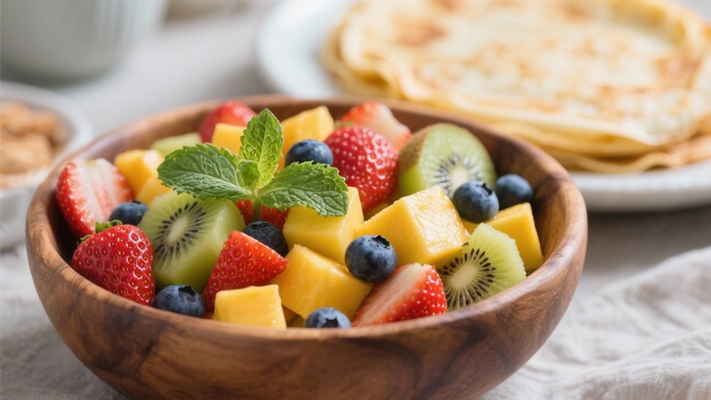 fresh fruit salad contrast
