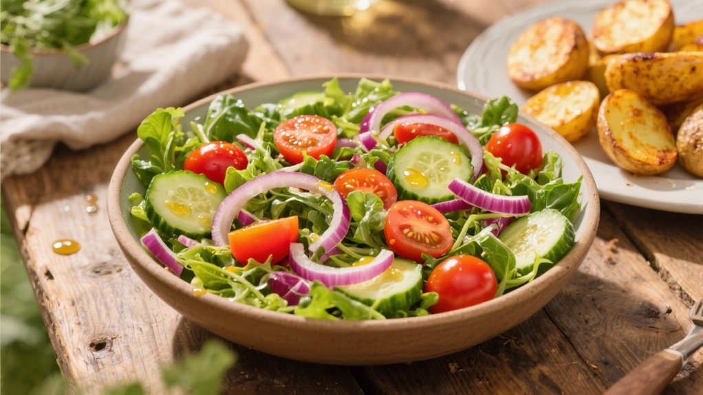 fresh garden salad ingredients