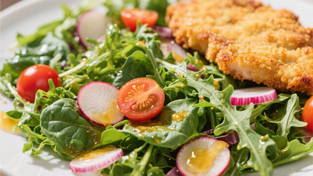 fresh green salad vinaigrette