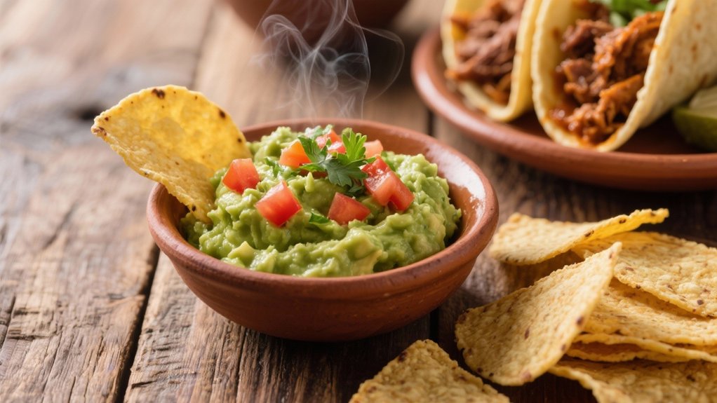 fresh guacamole enhances birria