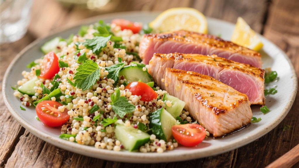 fresh herb quinoa salad