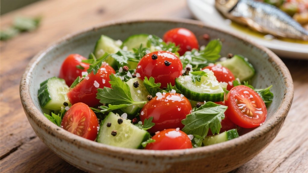 fresh herbs elevate salad