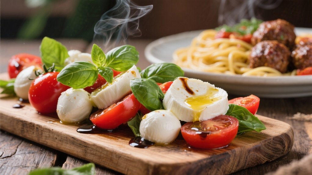 fresh ingredients beautiful presentation