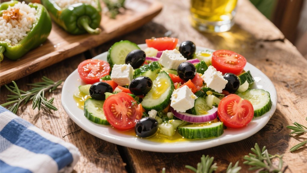 fresh mediterranean flavor contrast