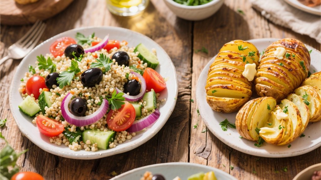 fresh mediterranean quinoa salad