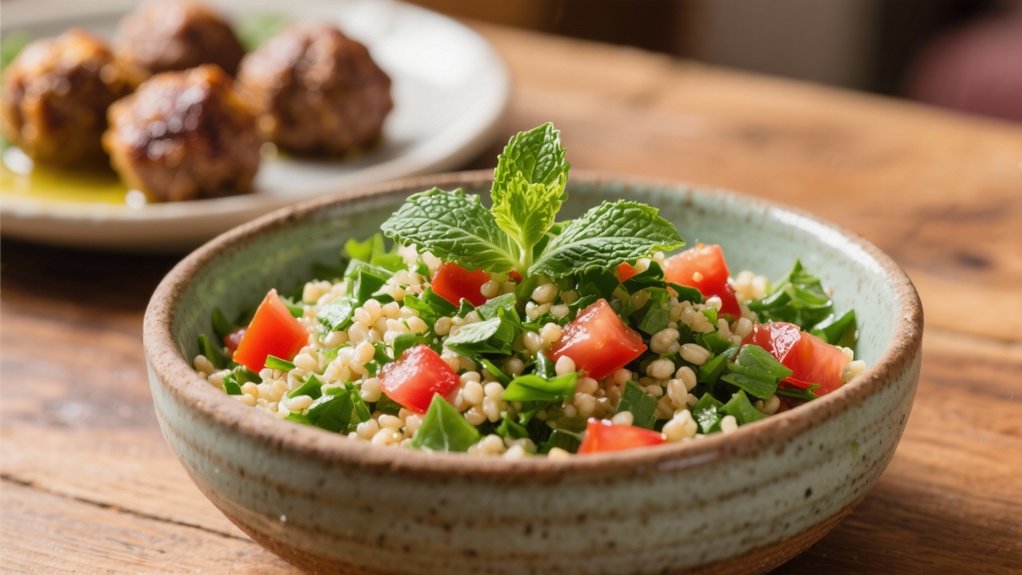 fresh mint parsley tabbouleh