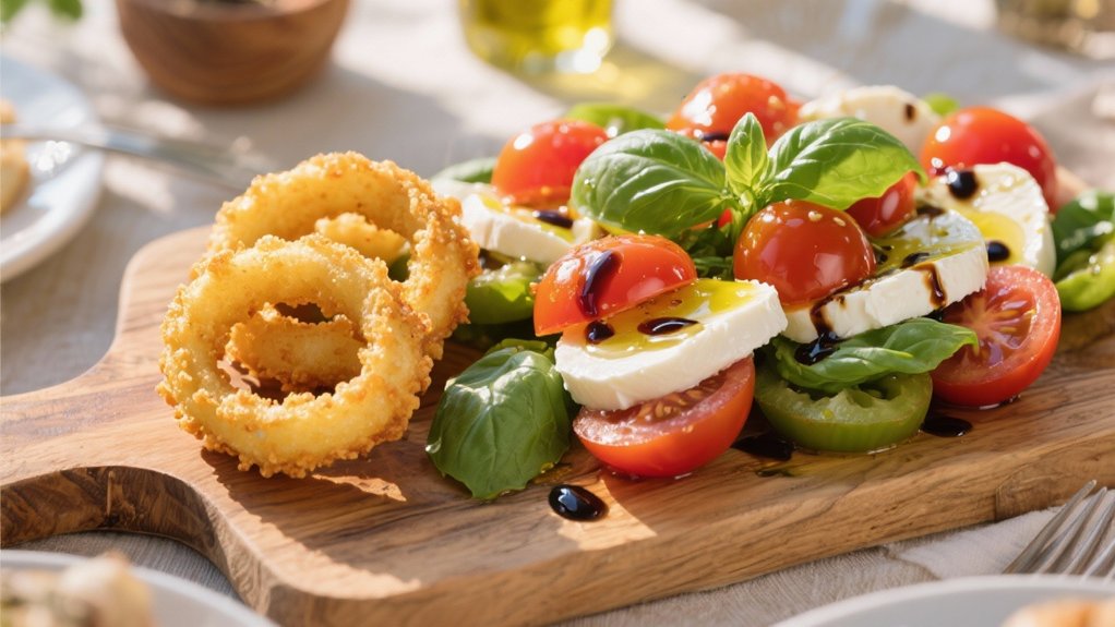 fresh mozzarella caprese salad
