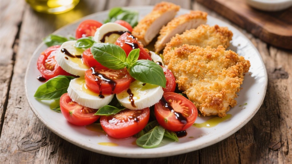 fresh mozzarella heirloom tomatoes