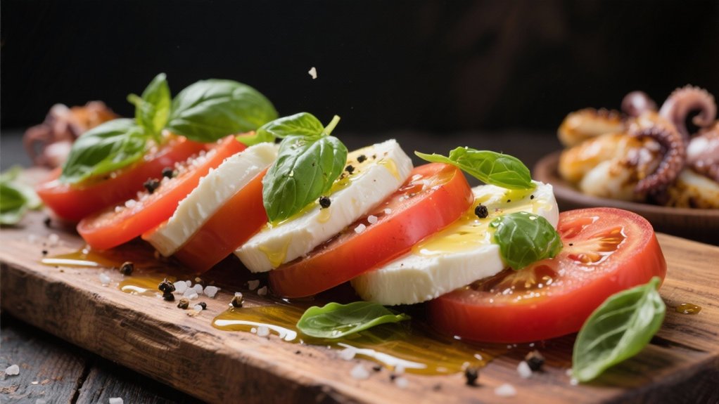 fresh mozzarella ripe tomatoes