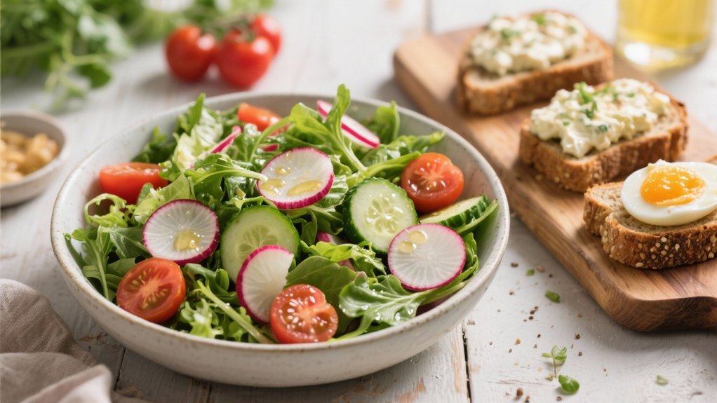 fresh nutrient rich garden salad
