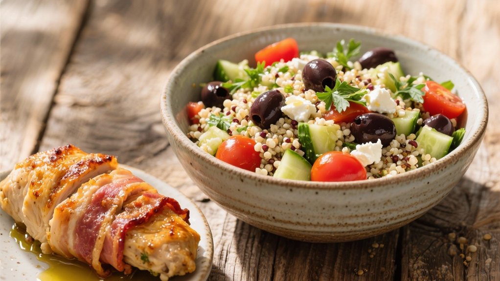 fresh nutritious quinoa salad