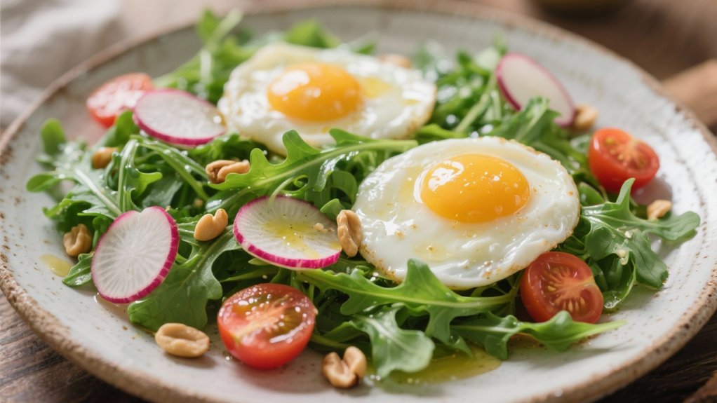 fresh peppery arugula salad