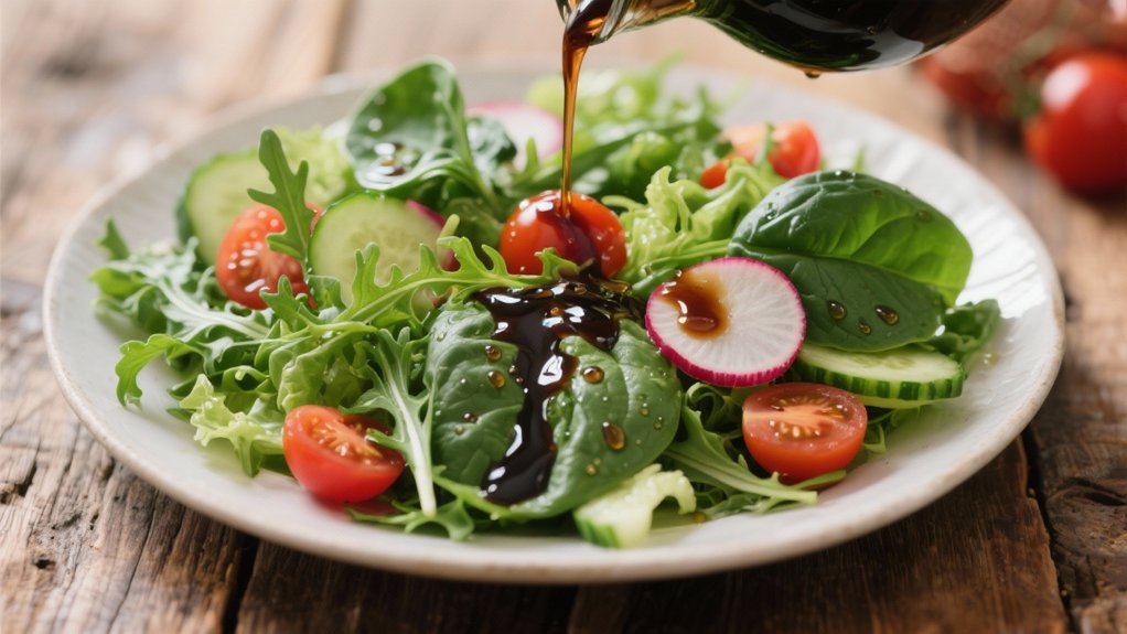 fresh salad with balsamic