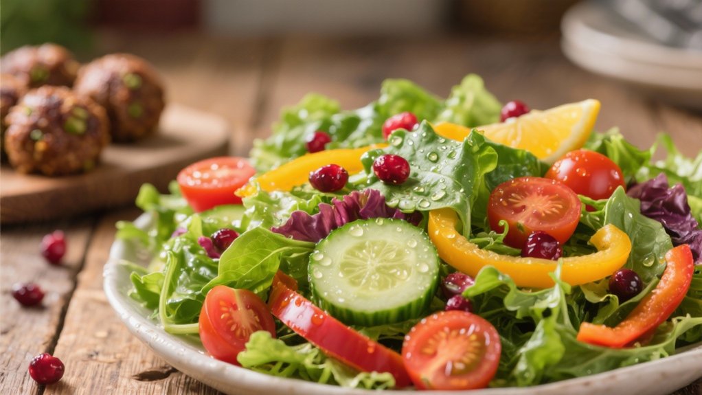 fresh salad with citrus