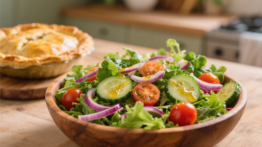 fresh salad with vinaigrette