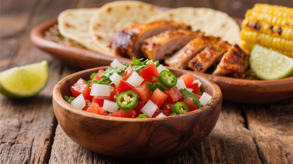 fresh salsa balances richness