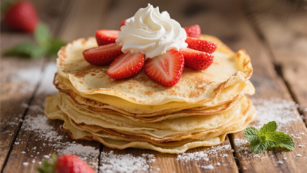 fresh strawberries with whipped cream
