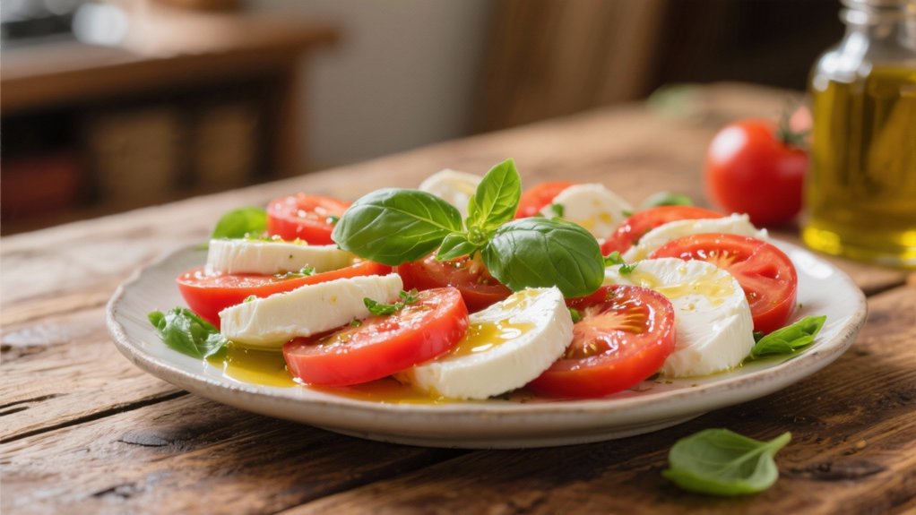 fresh summer caprese salad