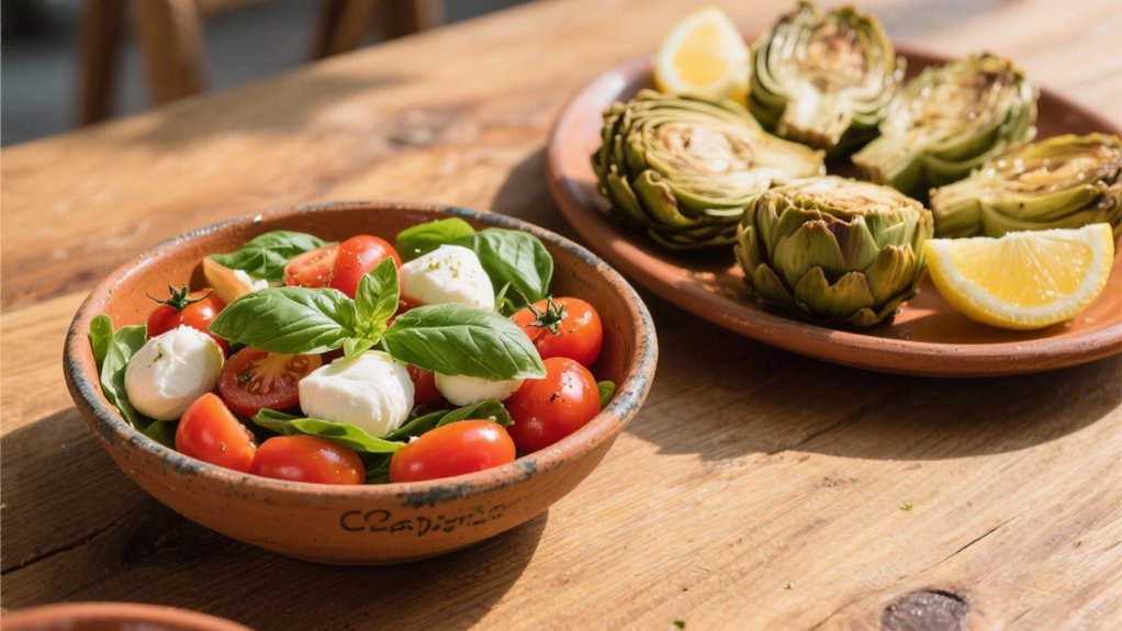fresh tomato mozzarella basil