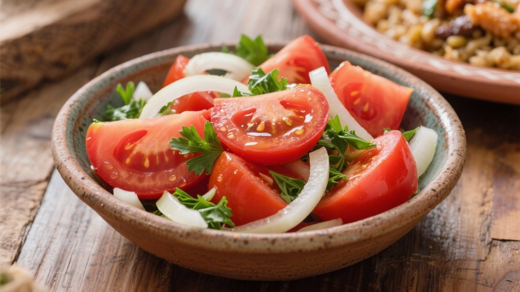 fresh tomato onion salad