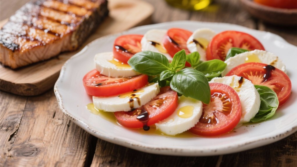 fresh tomatoes mozzarella basil