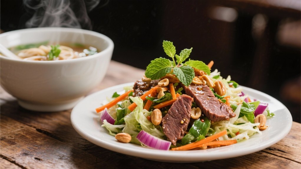 fresh vibrant beefy salad
