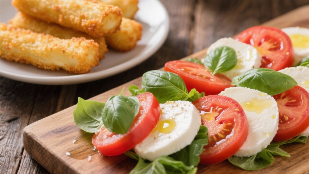 fresh vibrant caprese salad