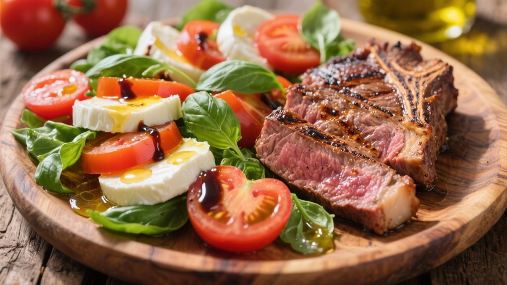 fresh vibrant caprese salad