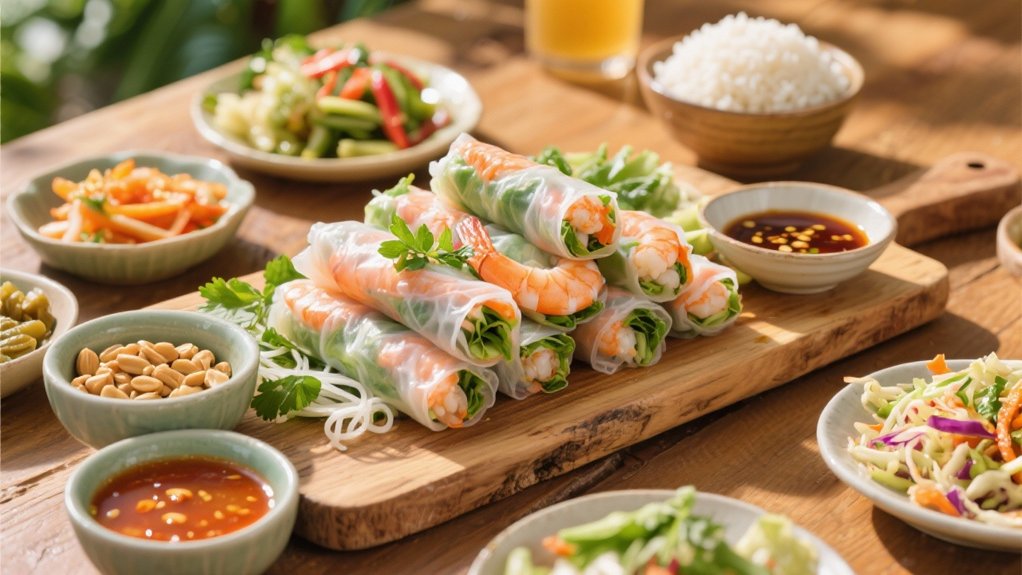 fresh vibrant flavorful rolls