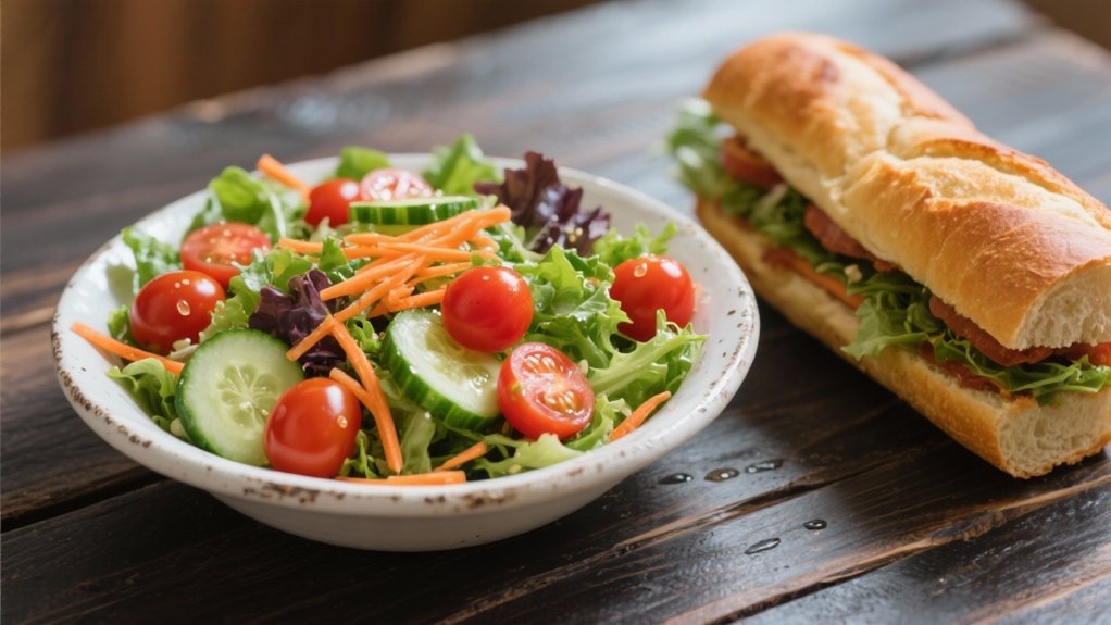 fresh vibrant garden salad