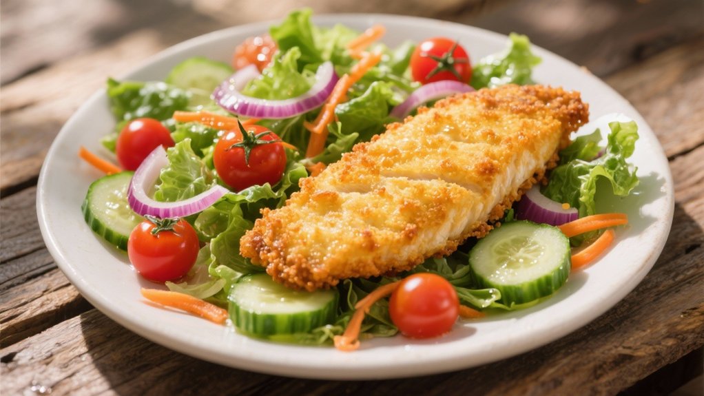 fresh vibrant garden salad