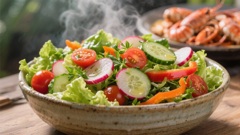 fresh vibrant garden salad