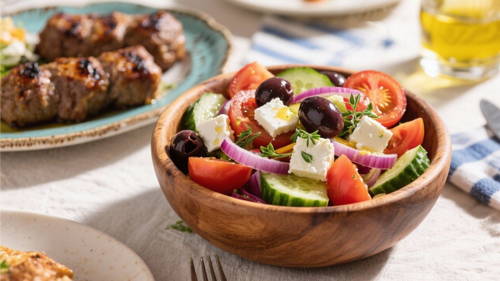 fresh vibrant greek salad