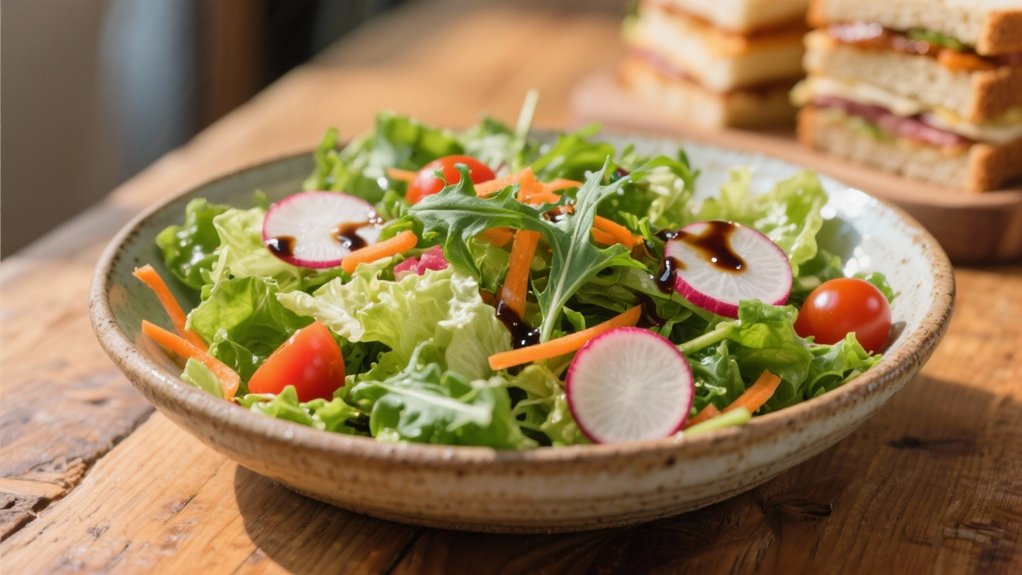fresh vibrant mixed greens