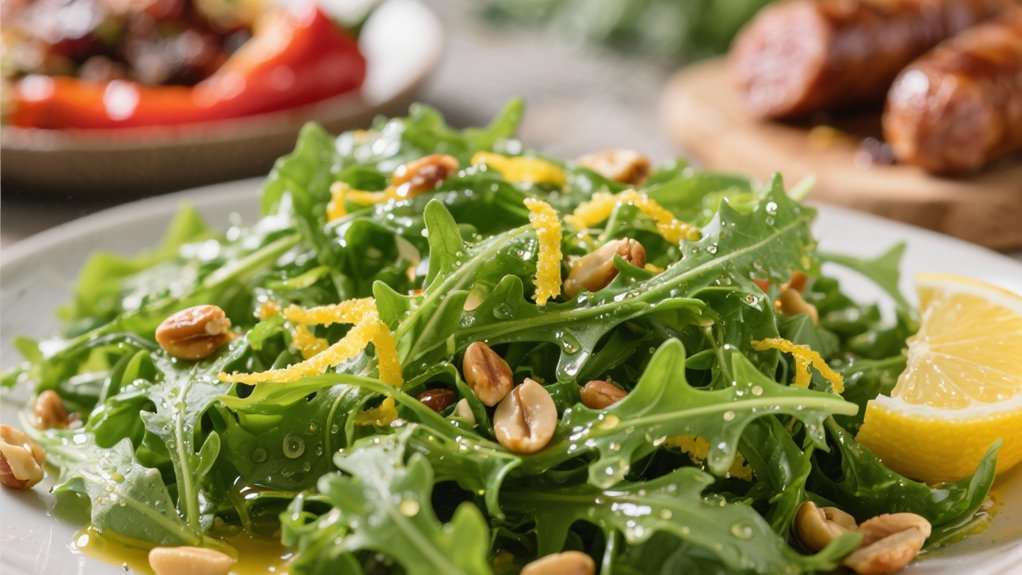 fresh vibrant peppery salad