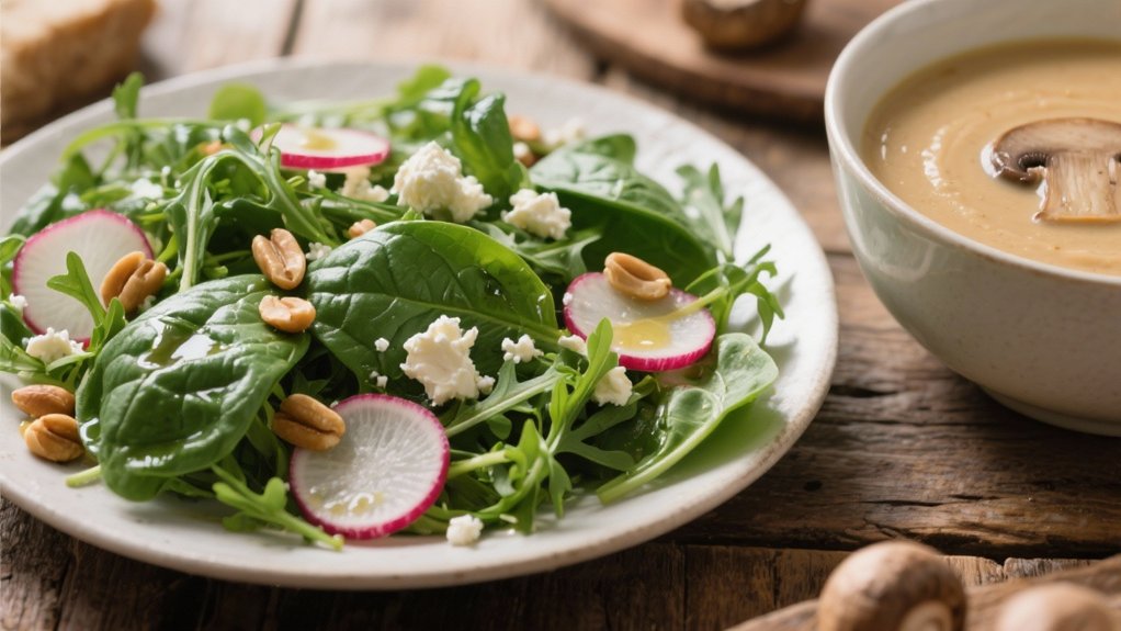 fresh vibrant salad contrast