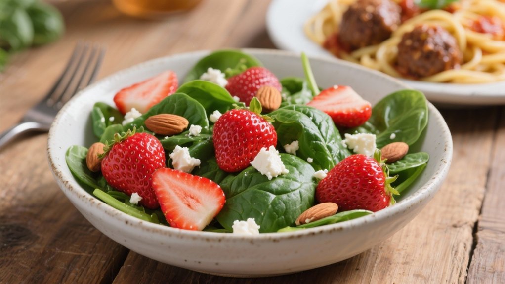 fresh vibrant salad contrast