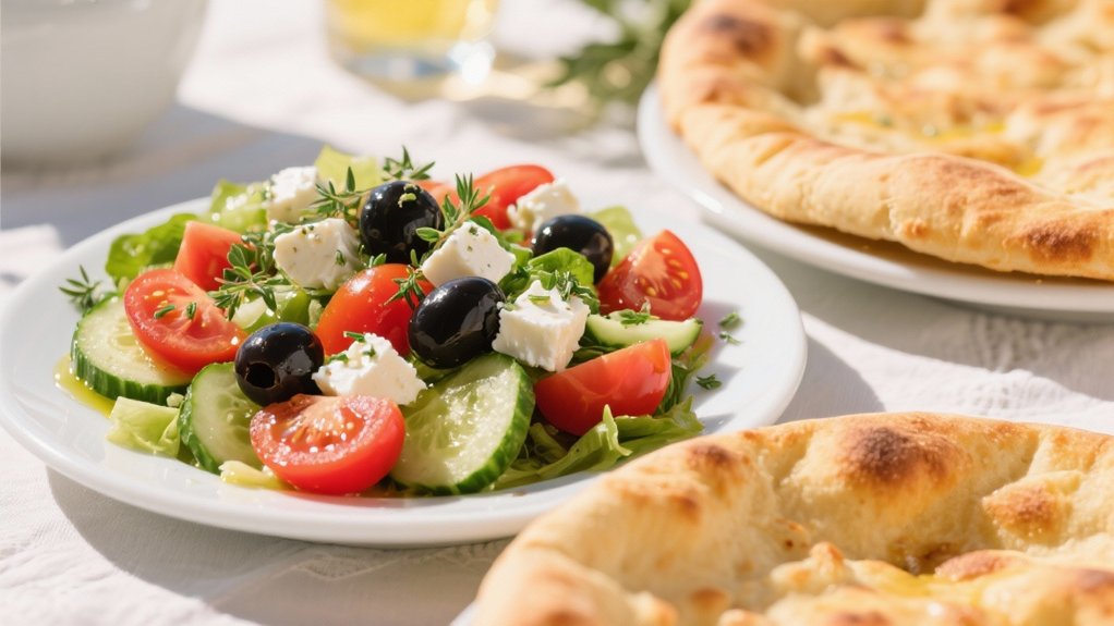 fresh vibrant salad contrast