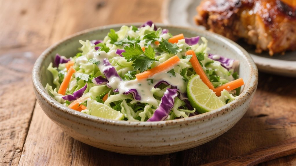 fresh zesty cilantro coleslaw